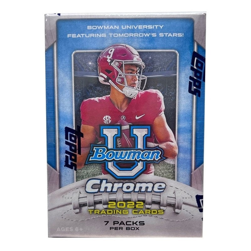 2022 Bowman Chrome University Football Blaster Box