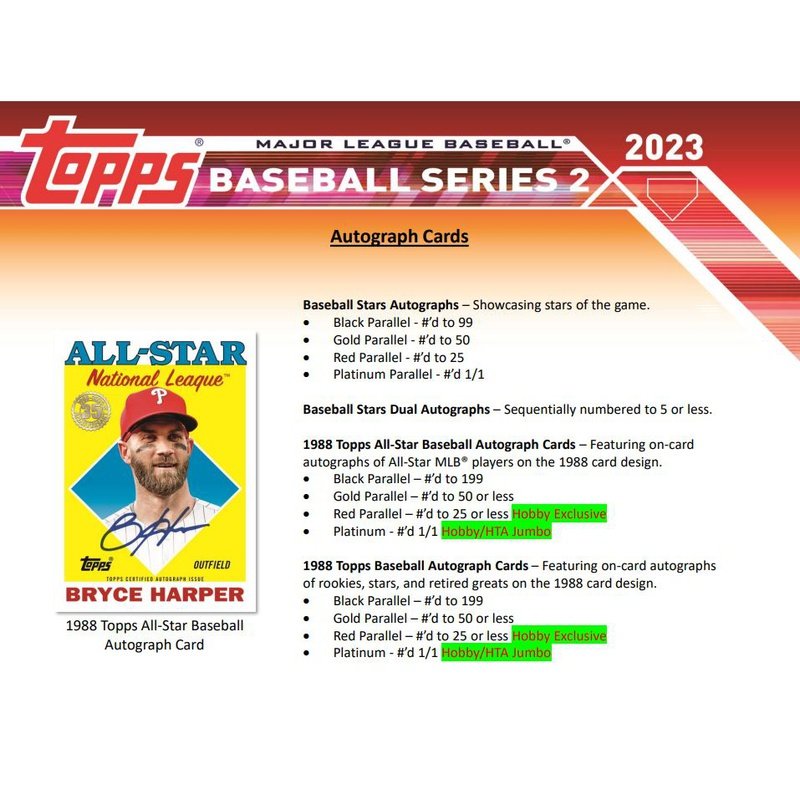 2023 Topps Series 2 Baseball Jumbo Hobby Box