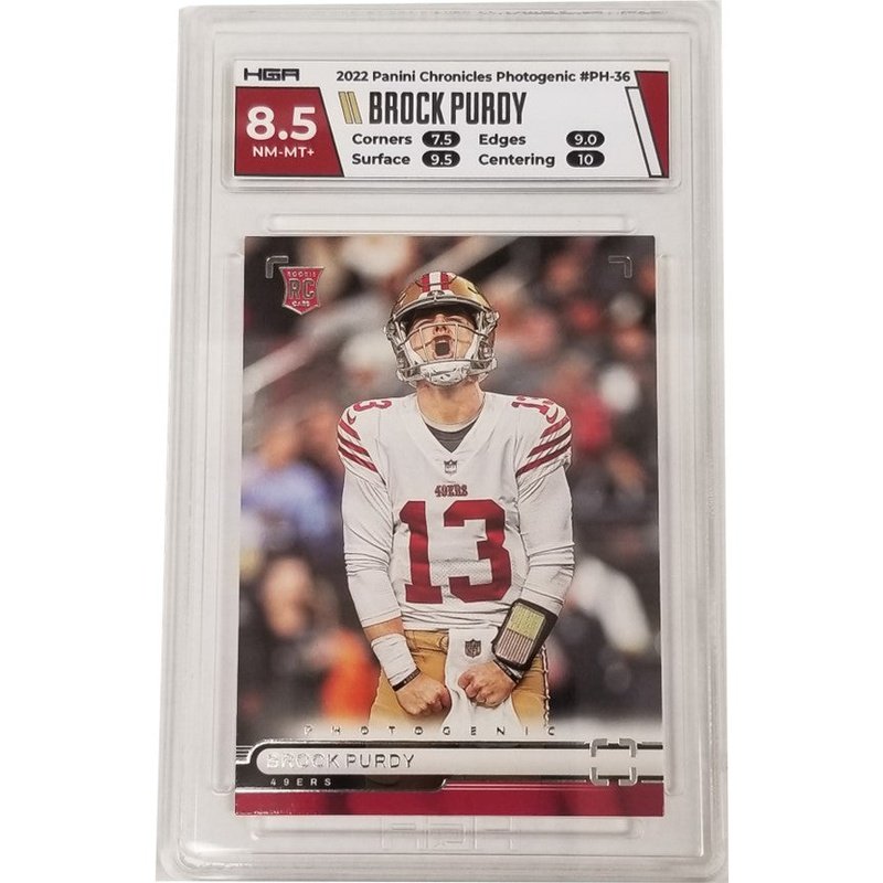 2022 Panini Chronicles - Photogenic Purple #PH-36 Brock Purdy /49 (RC)