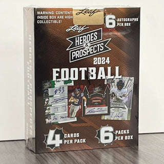 2024 Leaf Heroes and Prospects Football Hobby