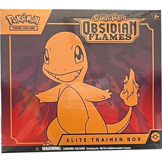 Be ready to make your mark in the darkness with Pokémon: Obsidian Flame Elite Trainer Box - packed with new powers of darkness and the glittering Terastal phenomenon, it'll give Tyranitar, Eiscue, and Vespiquen an edge like you've never seen before! Dragonite ex and Greedent ex are ready to show off their own inner strengths, and Revavroom ex, Melmetal ex, and more are here to heat up the competition. Get ready to blaze a trail with the Elite Trainer Box!