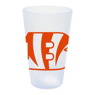 Silicone Pint Glass: Cincinnati Bengals 16oz - Ice