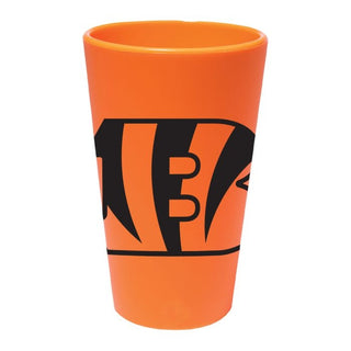 Silicone Pint Glass: Cincinnati Bengals 16oz - Orange