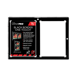 35PT 2-Card Black Border UV ONE-TOUCH Magnetic Holder