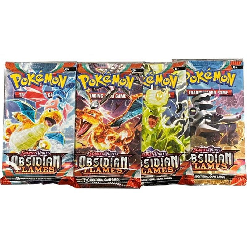 Pokémon: Obsidian Flame Sleeved Booster – CARDIACS Sports & Memorabilia