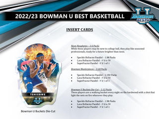 2022-23 Bowman University Best Basketball Hobby Mini Box