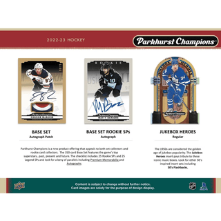 2022-23 Parkhurst Champions Hockey Hobby Box