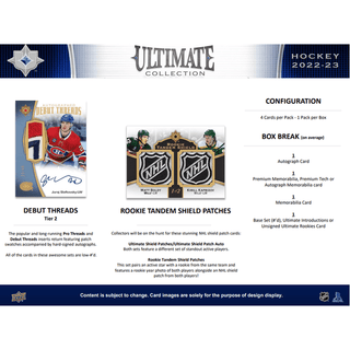 2022-23 Upper Deck Ultimate Collection Hockey Box