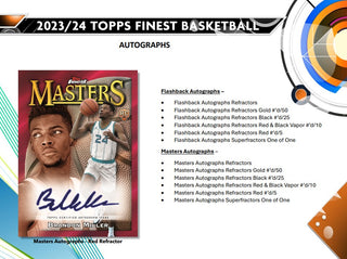 2023-24 Topps Finest Basketball Hobby Box