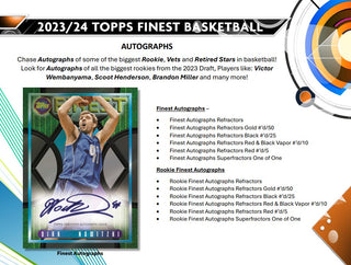 2023-24 Topps Finest Basketball Hobby Box