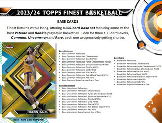 2023-24 Topps Finest Basketball Hobby Box