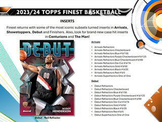 2023-24 Topps Finest Basketball Hobby Box