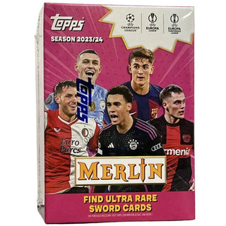 2023-24 Topps UEFA Club Competitions Merlin Chrome Soccer Blaster Box