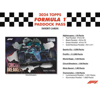 2024 Topps Paddock Pass Formula 1 Racing Hobby Box PRE-SALE