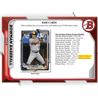 2024 Bowman Baseball Hobby Box