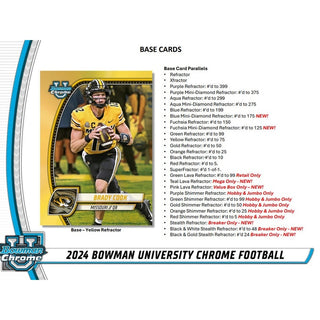 2024 Bowman University Chrome Football Monster Box PRE-SALE