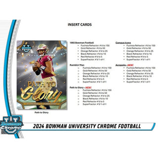 2024 Bowman University Chrome Football Monster Box PRE-SALE