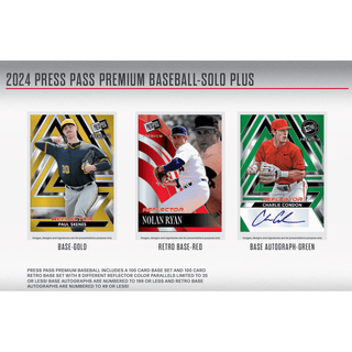 2024 Leaf Press Pass Premium Baseball Solo Pack