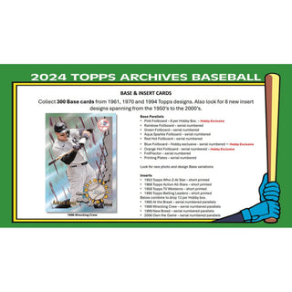 2024 Topps Archives Hobby Pack