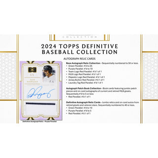 2024 Topps Definitive Baseball Hobby Box