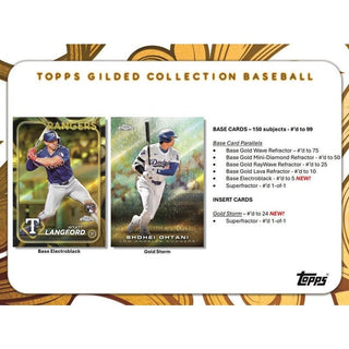 2024 Topps Gilded Collection Baseball Hobby Box PRE-SALE