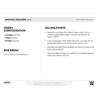 2024 Panini National Treasures WWE Hobby Box PRE-SALE