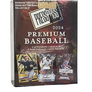 2024 Leaf Press Pass Premium Baseball Hobby Box