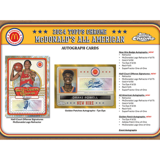 2024 Topps McDonald's Basketball Hobby Box