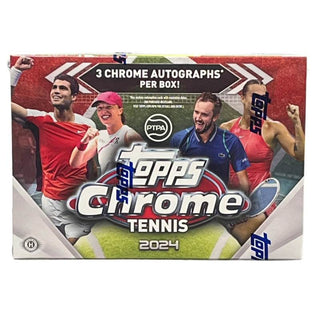 2024 Topps Chrome Tennis 3 Chrome Autographs per Box