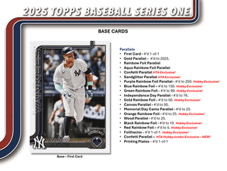 2025 Topps Series 1 Baseball Hobby Breaker Box