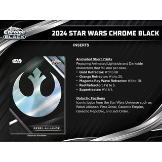 2024 Topps Star Wars Chrome Black Hobby Box