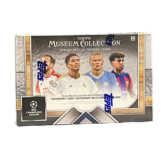 2023-24 Topps Museum Collection UEFA Club Competitions Soccer Hobby Box Pre-Sale