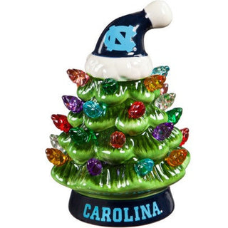 4 inch LED Tabletop: North Carolina Tar Heels Christmas Tree