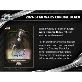 2024 Topps Star Wars Chrome Black Hobby Box