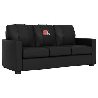 Silver Sofa with Florida Gators Helmet Logo