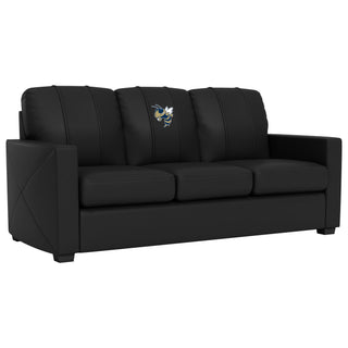 Silver Sofa with Georgia Tech Yellow Jackets Alternate Buzz Logo