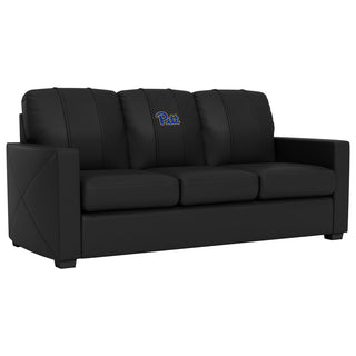 Silver Sofa with Pittsburgh Panthers