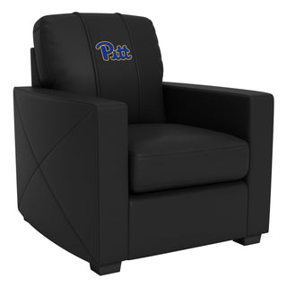 Silver Club Chair with Pittsburgh Panthers Logo