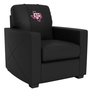 Silver Club Chair with Texas A&M Aggies Secondary Logo