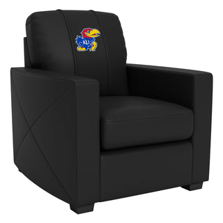 Silver Club Chair with Kansas Jayhawks Logo