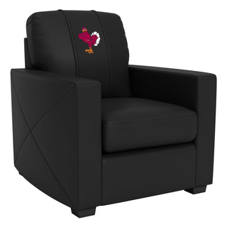 Silver Club Chair with Virginia Tech Hokies Stand Logo