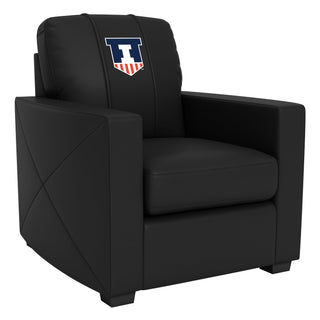 Silver Club Chair with Illinois Fighting Illini Logo