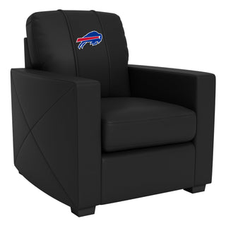 Silver Club Chair with Buffalo Bills Primary Logo