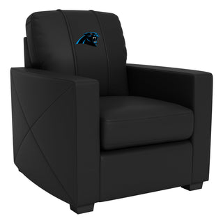 Silver Club Chair with Carolina Panthers Primary Logo