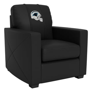 Silver Club Chair with Carolina Panthers Helmet Logo