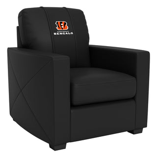 Silver Club Chair with Cincinnati Bengals Secondary Logo