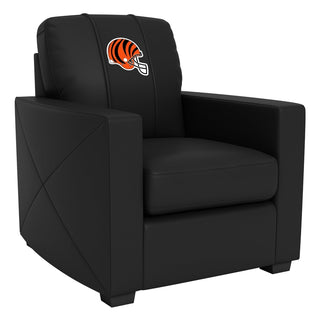 Silver Club Chair with Cincinnati Bengals Helmet Logo