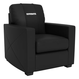 Silver Club Chair with Dallas Cowboys Secondary Logo