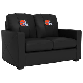 Silver Loveseat with Florida Gators Helmet Logo