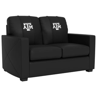 Silver Loveseat with Texas A&M Aggies Primary Logo